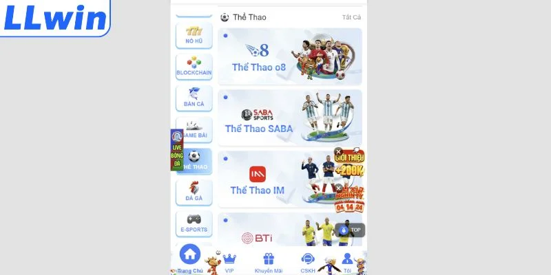 Đôi nét về sảnh Saba Sports